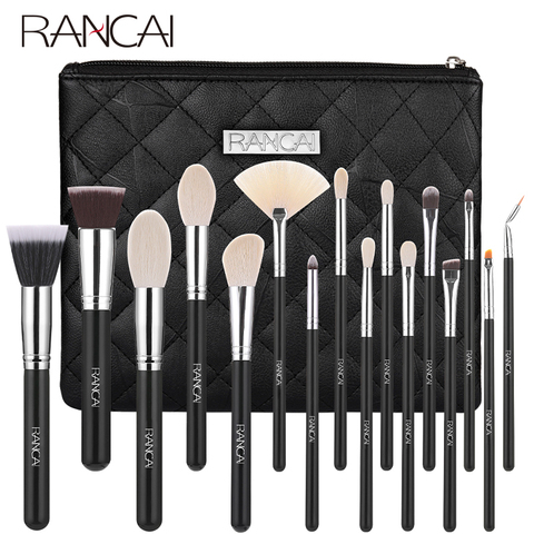 RANCAI-Juego de brochas de maquillaje, base en polvo, sombra de ojos, corrector de contorno, brocha de maquillaje cosmética con bolsa, envío gratis, 16 Uds. ► Foto 1/6