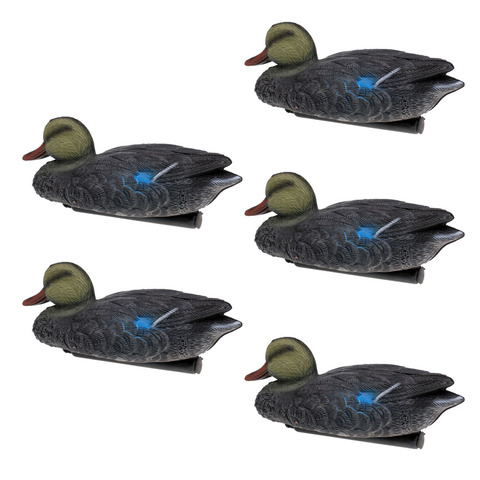 5 piezas de calidad PE 3D realista flotante señuelo en forma de pato, caza tiro Mallard pato Decoya detectable jardín granja espantapájaros ► Foto 1/6