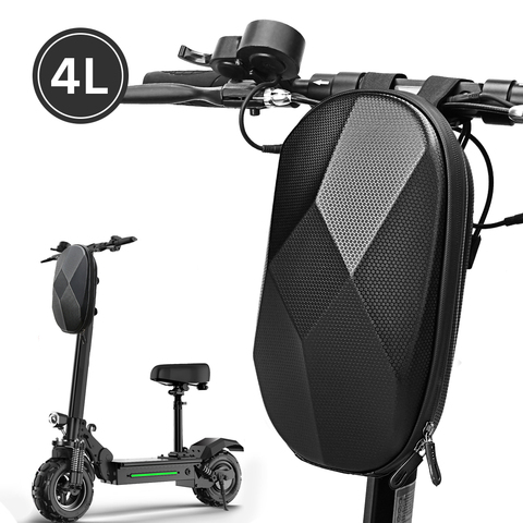 Bolsa para manillar de patinete eléctrico, bolsa de almacenamiento EVA de recubrimiento duro impermeable para bicicleta plegable, accesorios para bicicleta de montaña ► Foto 1/6