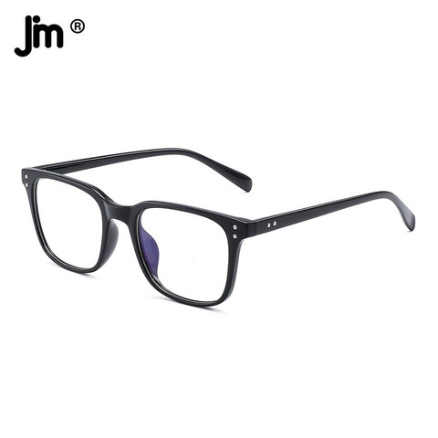 JM-gafas de lectura cuadradas para hombre y mujer, lentes de lectura con bloqueo de luz azul, lupa Vintage, dioptría, presbicia ► Foto 1/6