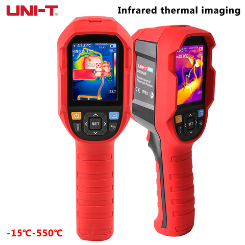 Termómetro infrarrojo con cámara térmica de mano, medidor de temperatura de 256x192 de resolución, UNI-T UTi260B, incluye batería ► Foto 1/6