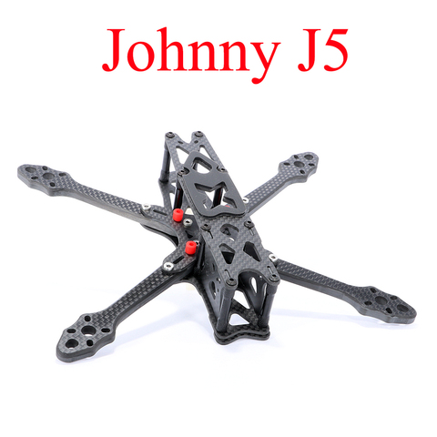 AstroX Johnny J5 Rack nuevo 215 preestablecido de absorción de choque Kit de marco de fibra de carbono 6MM brazo para piezas de recambio de drones RC DIY ► Foto 1/5