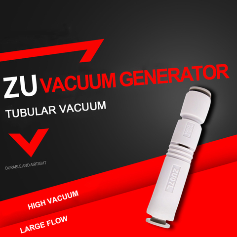 SMC-generador de vacío de presión negativa, tubo neumático recto tipo ZU05S ZU07S ZU05L ZU07L ► Foto 1/6