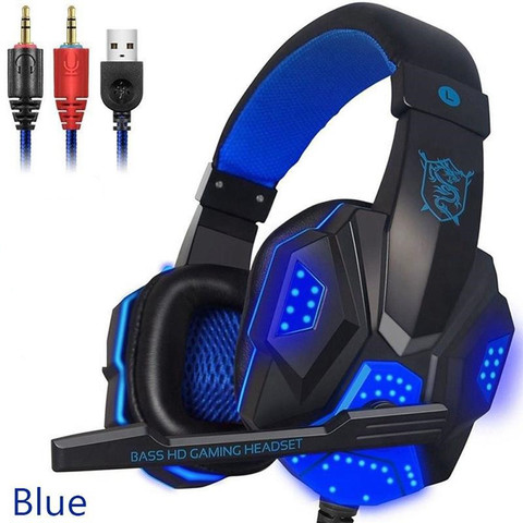 Auriculares con cable de 2,2 M para juegos, cascos con micrófono para ordenador estéreo, bajos para ordenador, PC, jugador, barra de Internet, PC780 ► Foto 1/6