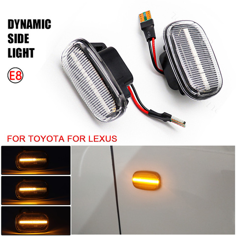 Llevó indicador lateral de la lámpara de luz de señal de giro para Toyota Avensis Verso Carina Celina Corolla Camry Corolla Harrier Hilux IPSUM ► Foto 1/6