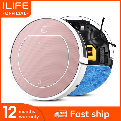 ILIFE V7s Plus Robot Inteligente Aspiradora Limpieza Mojado y Seco 500 ML Super-caja de Agua HEPA Filtro Carga Automático ► Foto 1/6