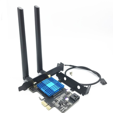 Banda Dual PCI-E 1X adaptador 867Mbps 802.11ac 2,4G/5G Bluetooth 4,1 más barato asesino 1535 Wifi Tarjeta de placa base AMD ► Foto 1/6