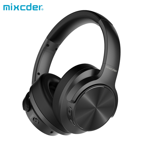 Mixcder E9-auriculares, inalámbricos por Bluetooth, auriculares por encima de la oreja con cancelación activa de ruido ANC y micrófono, auriculares de graves profundos HiFi para TV ► Foto 1/6