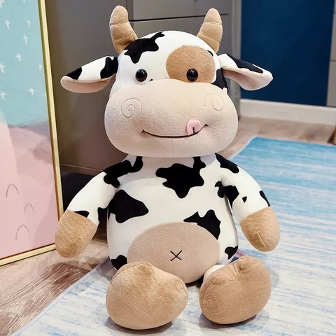 Alta calidad juguete Peluche de vaca lindo ganado animales de peluche de felpa de ganado muñeca suave juguetes para niños regalo de cumpleaños para los niños Japón estilo ► Foto 1/6