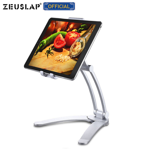 ZEUSLAP-Soporte Universal de escritorio para tableta, Monitor portátil de rotación de Metal para iPad 7,9, 9,7, 10,5, 11 pulgadas ► Foto 1/6