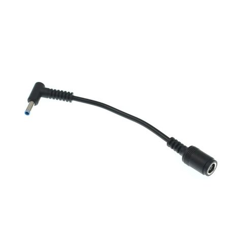 100% a estrenar de alta calidad 90 grados 7,4x5,0mm hembra a 4,5x3,0mm Cable conversor adaptador de corriente macho para ordenador portátil Hp Dell ► Foto 1/5