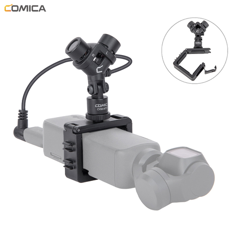 Comica-Micrófono estéreo CVM-MT06 para cámara de acción, dispositivo de grabación de vídeo para DJI Osmo Pocket (3,5 MM TRS) ► Foto 1/6