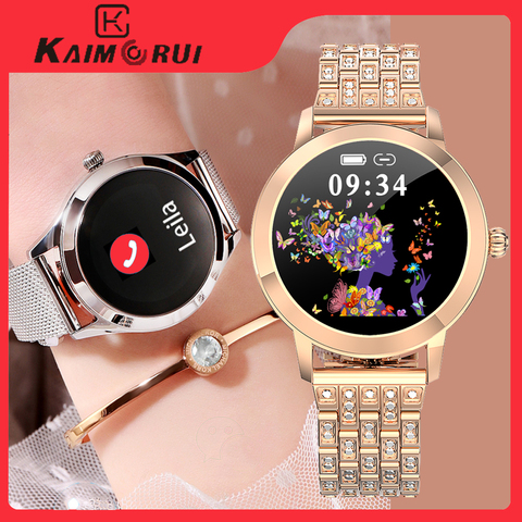 Kaimorui-reloj inteligente para mujer, accesorio de pulsera resistente al agua IP68 con seguimiento de actividad deportiva, complemento deportivo de lujo conectado con Xiaomi, Android e IOS, 2022 ► Foto 1/6