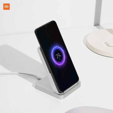 En Stock nuevo Original Xiaomi cargador inalámbrico 30W Max 19V se aplican a Xiaomi Mi9 mezclar 2S MiX 3 Qi EPP10W para iPhone XS XR XS. ► Foto 1/6