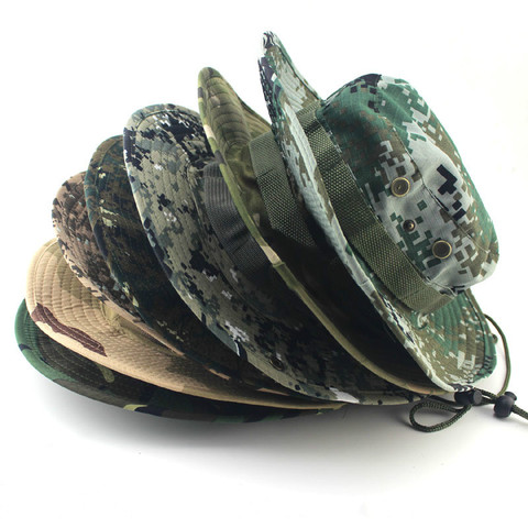 Sombrero de camuflaje para hombre, gorro estilo militar y del ejército estadounidense tipo boonie para exteriores, deporte y caza, pesca y senderismo, 60cm ► Foto 1/6