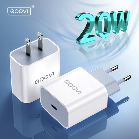 Cargador PD de 20W de carga rápida para móvil, adaptador de pared USB tipo C 4,0 3,0, carga rápida QC para iPhone 12 Pro Max Mini 11 8 Huawei Xiaomi ► Foto 1/6