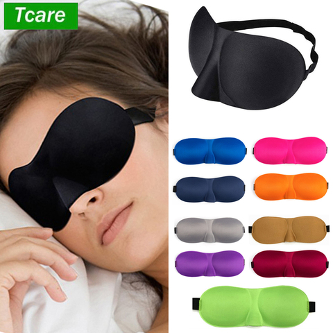 Tcare-mascarilla de ojos para dormir para hombre y mujer, máscara con copa contorneada 3D, para los ojos, cóncavo, moldeada, para dormir por la noche, bloquee la luz ► Foto 1/6