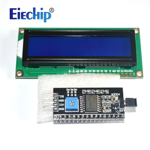 Módulo de pantalla LCD LCD1602, pantalla azul, 1602 i2c, HD44780, 16x2, personaje IIC, 1602, 5V, para arduino ► Foto 1/6