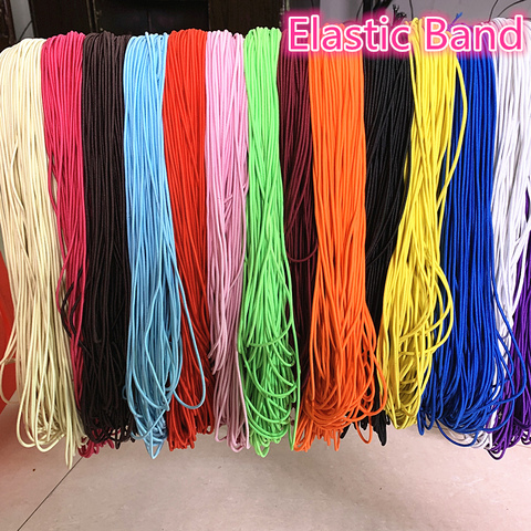 Nuevo 5 yardas mm 2mm 2,5mm alta elástico redondo banda elástica banda de goma elástica cordón para fabricación de joyería Diy Accesorios ► Foto 1/6