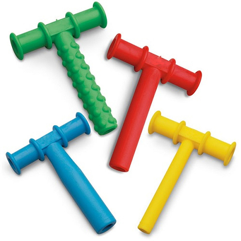 Mordedor masticable de tubo para niños, mordedor con Motor Oral para bebé, herramientas sensorial para autismo, juguetes de terapia de voz, herramienta terapéutica ► Foto 1/6