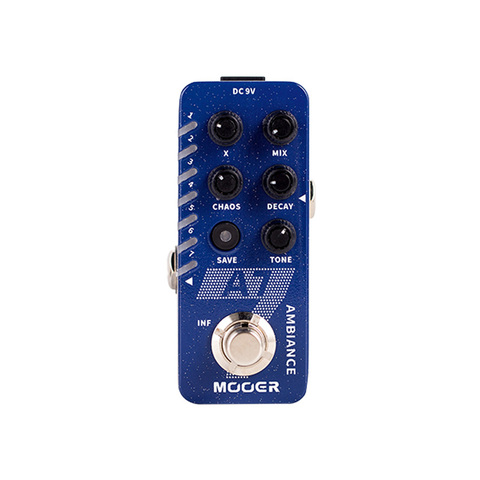 MOOER-Pedal de reverberación A7 para guitarra, con 7 efectos de reverberación integrados, amortiguador infinito, Bypass, efectos de reverberación, piezas para guitarra ► Foto 1/5