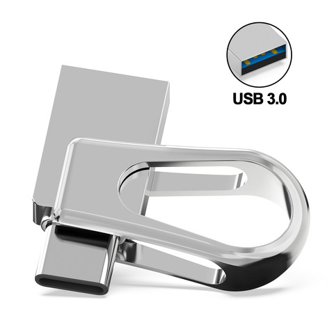 2 en 1 GB 32GB 64GB 128GB USB3.0 Flash Drive tipo OTG C pendrive con memoria impermeable ► Foto 1/6