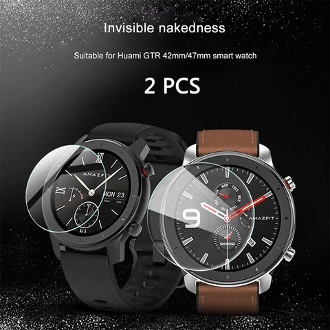 FIFATA-Película de vidrio templado para Xiaomi Amazfit GTR, película de vidrio transparente HD de 47/42MM, cubierta completa para reloj inteligente Amazfit GTR ► Foto 1/6