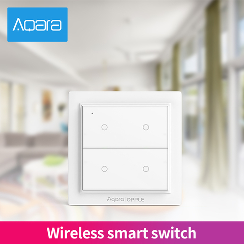 Aqara-interruptor inteligente inalámbrico ZigBee 3,0, enchufe de pared inteligente con aplicación Mijia ► Foto 1/6