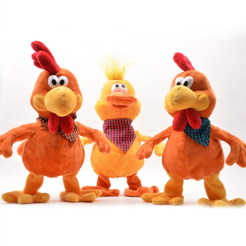 Crazy-muñeco de baile divertido para niños, muñeco de peluche de gallo, pato, Rana, pollo, Musical eléctrico ► Foto 1/6