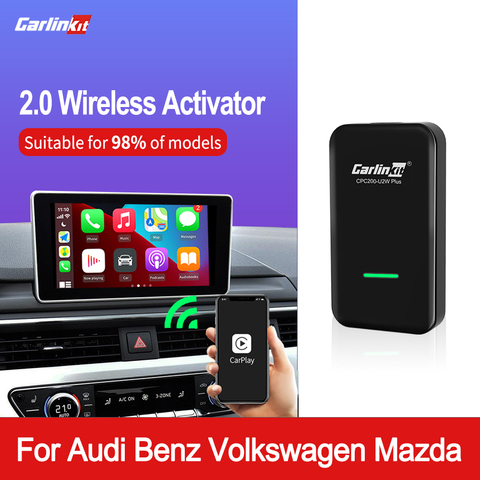 Carlinkit 2,0 inalámbrico CarPlay activador de conectar para Audi Benz Wolkswagen Mazda cable inalámbrico Carplay macho y jugar ► Foto 1/6