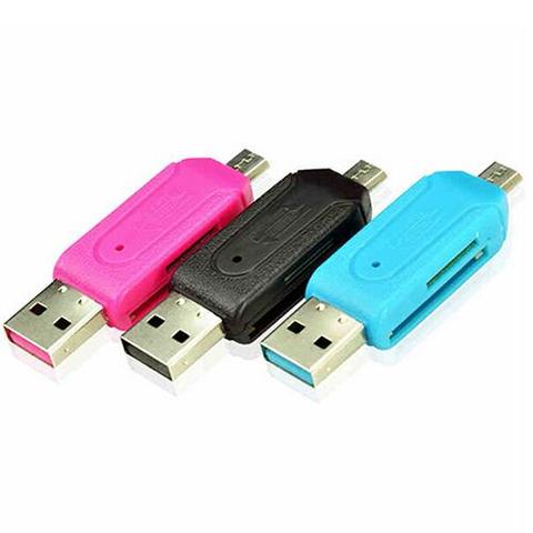 Pen Drive 2 en 1 USB, lector de tarjetas OTG, unidad Flash de alta velocidad, memoria de capacidad Real, adecuado para teléfono móvil, envío gratis ► Foto 1/6