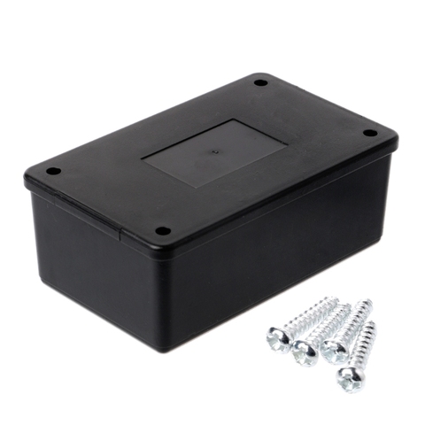 Caja de plástico ABS para proyectos electrónicos, impermeable, color negro, 105x65x40mm ► Foto 1/6