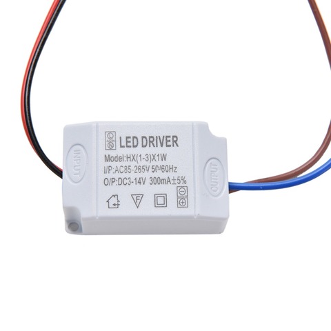 Controlador de tira LED electrónico, adaptador de controlador de fuente de alimentación LED de 1W, sencillo CA 85V-265V a CC 2V-12V 300MA ► Foto 1/6