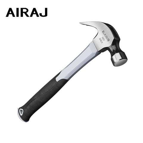 AIRAJ-martillo de garra profesional para carpintería, martillo de mano de carpintería para el hogar, martillo de uñas antideslizante, mango multifunción ► Foto 1/6