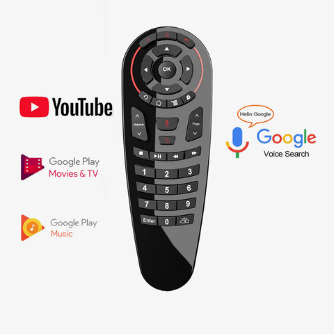 Mando a distancia G30S para caja Android TV, dispositivo inalámbrico de 2,4G con Control de voz con giroscopio y sensor de movimiento, compatible con decodificador H96 ► Foto 1/6