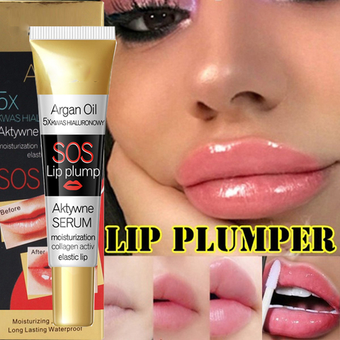 Volumizador de labios instantáneo, colágeno, hidratante, brillo, reparación de labios, volumen extremo, Cosméticos potenciadores de labios ► Foto 1/6