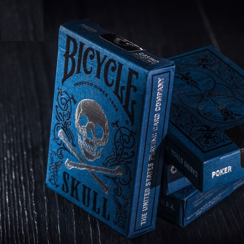 1 uds Original cartas Bicycle de lujo cráneo jugando a las cartas de magia de Poker cerca etapa trucos de magia para mago profesional ► Foto 1/6