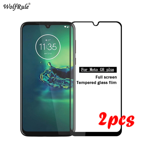 2 piezas de vidrio templado para Motorola Moto G8 Plus vidrio 9H HD vidrio para Motorola G8 Plus Protector de pantalla para Motorola G8 Plus vidrio ► Foto 1/6