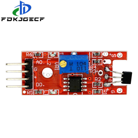 Módulo Sensor de conteo de velocidad de interruptores magnéticos lineales de 4 pines KY-024 para arduino DIY Kit ► Foto 1/2