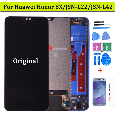 Pantalla de 6,5 pulgadas para Huawei Honor 8X, JSN-AL00 LCD, L22, montaje de digitalizador con marco de pantalla táctil, 10 unidades ► Foto 1/6