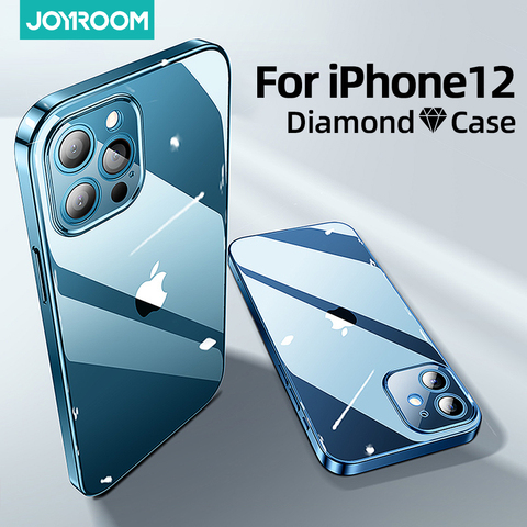 Joyroom-funda transparente para iPhone 12 Pro Max 12 mini PC + TPU a prueba de golpes, protección de lente completa para iPhone 12 min, funda transparente ► Foto 1/6