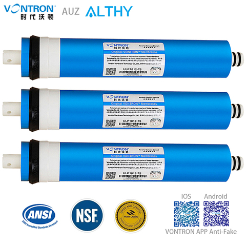 VONTRON-membrana RO de ósmosis inversa 75GPD/100GPD, sistema de filtro de agua de reemplazo, purificador de ULP1812-75 potable/ULP2012-100 ► Foto 1/6