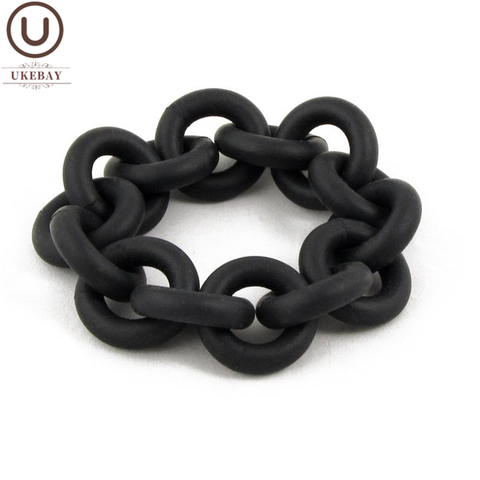 UKEBAY-brazaletes de goma hechos a mano nuevos para mujer, joyería, accesorios para el cuerpo, Punk, pulsera de cuero negro, joyería 2022 ► Foto 1/6