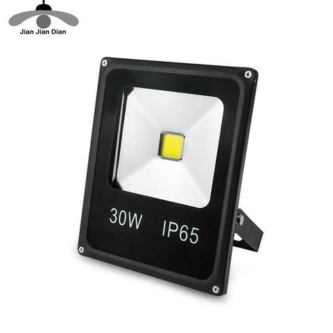 Luz de inundación LED 10 W 20 W 30 W 50 W Reflector LED iluminación exterior proyector Reflector lámpara de pared cuadrado de jardín AC 220 V ► Foto 1/4