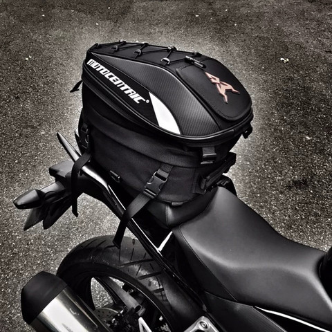 Motocentric-bolsa para SILLÍN de motocicleta, mochila para Moto, bolsas para casco, equipaje de motocicleta, bolsas de herramientas hechas a medida de viaje, mochila de asiento de caballero ► Foto 1/6