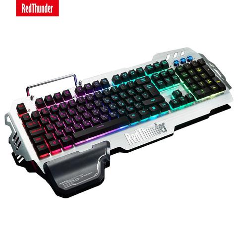 Teclado RedThunder K900 RGB para juegos por cable, sensación mecánica, 25 teclas, ergonomía Anti-ghosting para PC, ruso, español, francés ► Foto 1/6