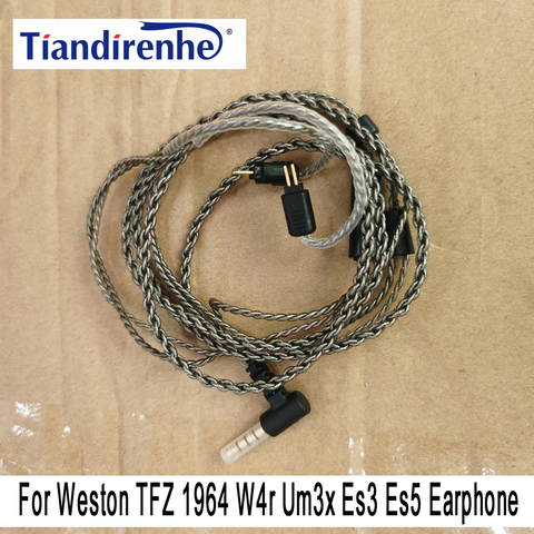 0,78mm 2 Pin Cable para Weston TFZ 1964 W4r Um3x Es3 Es5 Cable reemplazo de auriculares con micrófono para IPhone samsung Android IOS ► Foto 1/6