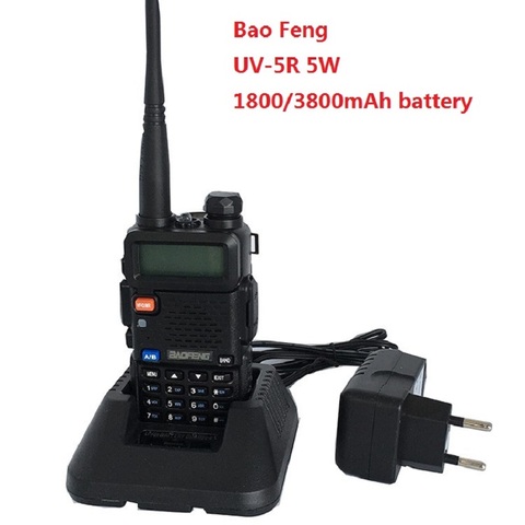 Baofeng-walkie-talkie uv-5r de doble banda, transceptor hf, cb, radio, comunicador de 128 canales, FM, portátil, radio bidireccional, UV-5R ► Foto 1/6