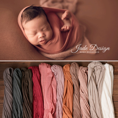 2022 recién nacido accesorios para fotografía telón de estiramiento suave envuelve Bebe fotografía apoyos de fotografía de estudio foto de fondo ► Foto 1/6
