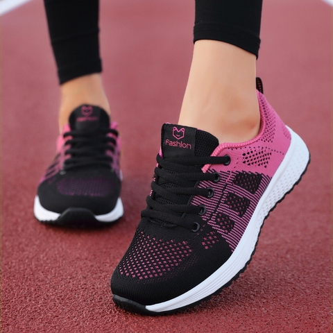 Zapatillas de deporte con plataforma para mujer, zapatos deportivos planos a la moda para primavera e invierno, 2022 ► Foto 1/6